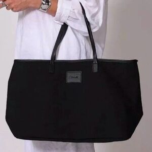 The Cleobella Black Canvas Tote Bag
